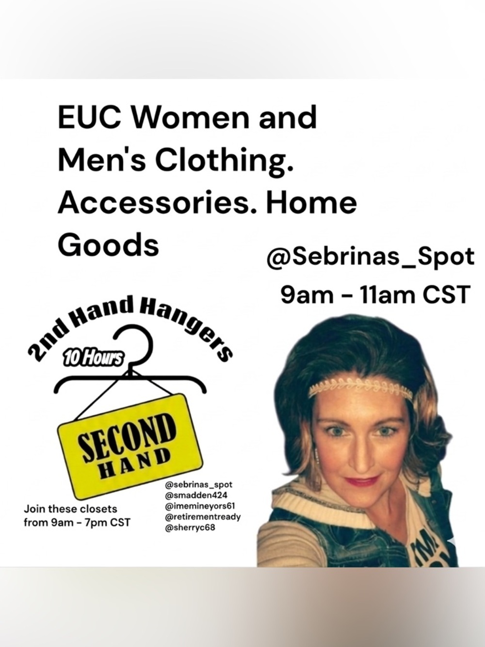 7/6 2ND HAND HANGERS EUC SHARE SHOW TRAIN 5 HOSTS 10 HOURS ❤️SHERRYC68 IS LIVE - Picture 3 of 7
